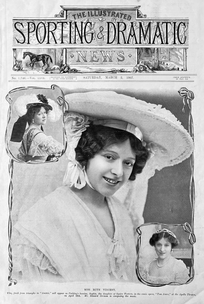 Miss Ruth Vincent.  1907. (Actress)