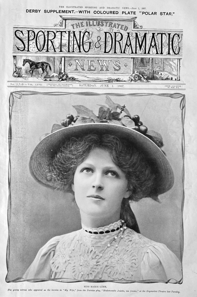 Miss Marie Lohr. (Actress)  1907.