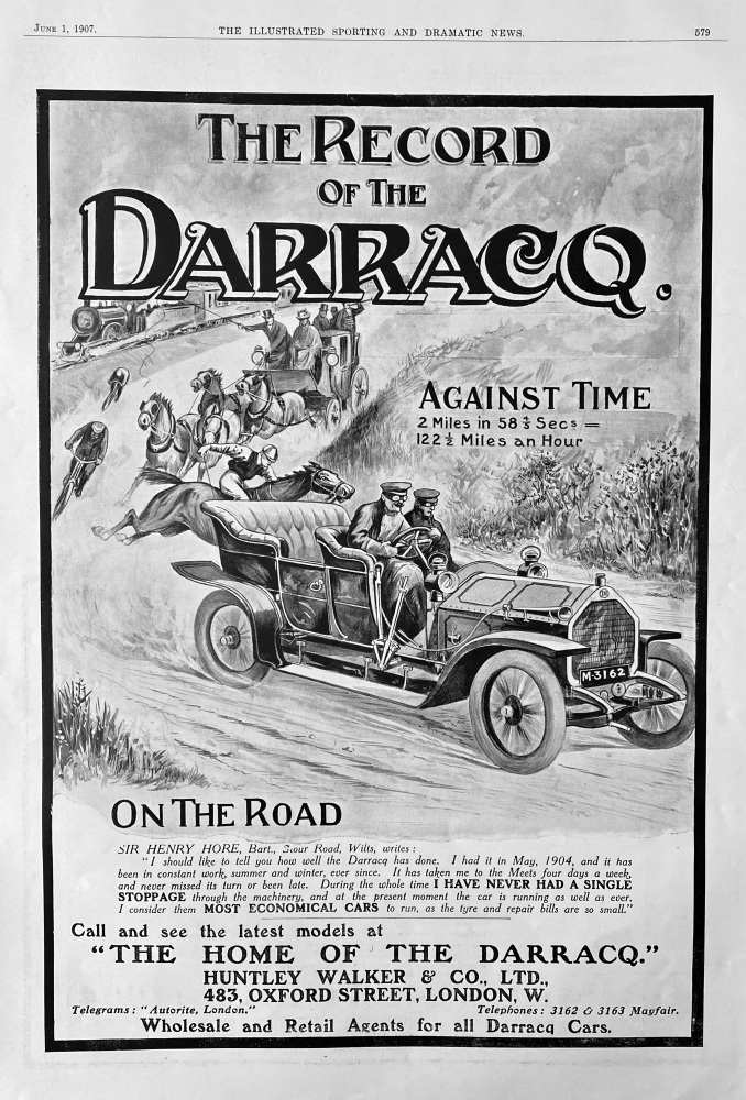 Darracq  Cars,  1907.
