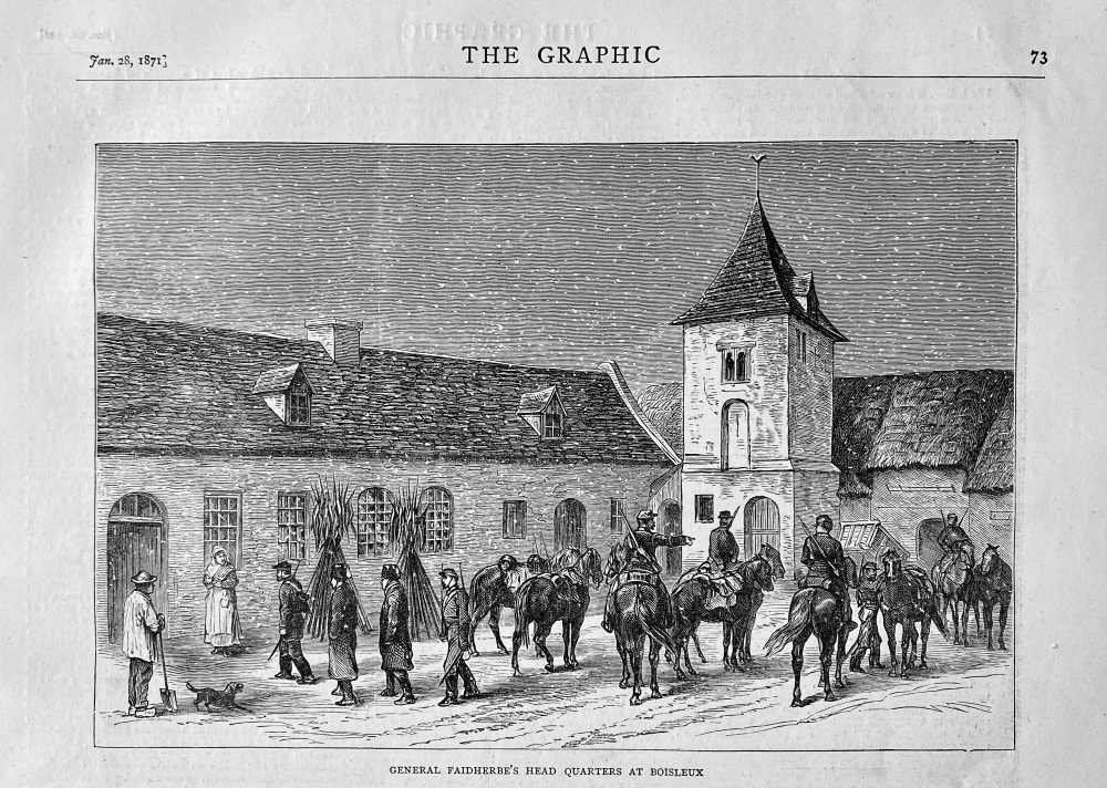 General Faidherbe's Head Quarters at Boisleux.  1871.