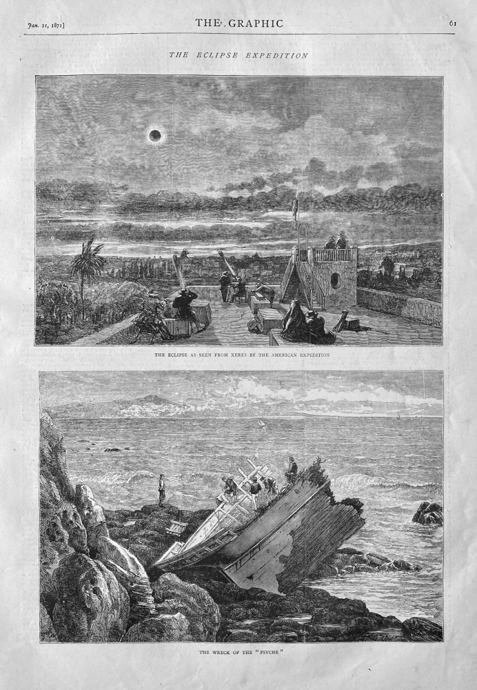 The Eclipse Expedition.  1871.