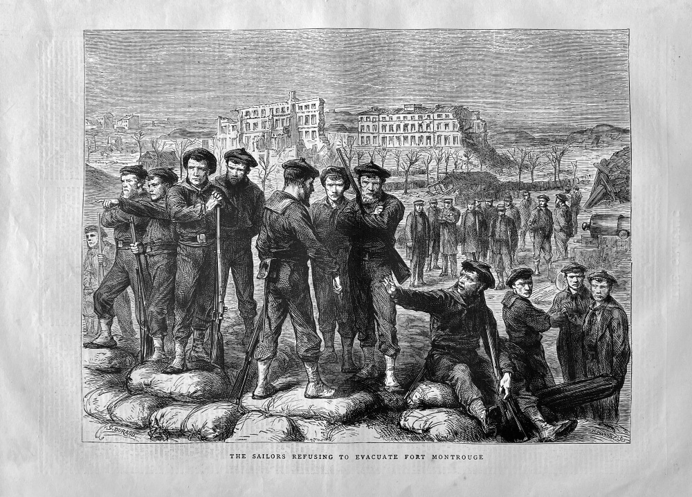 The Sailors Refusing to Evacuate Fort Montrouge.  1871.