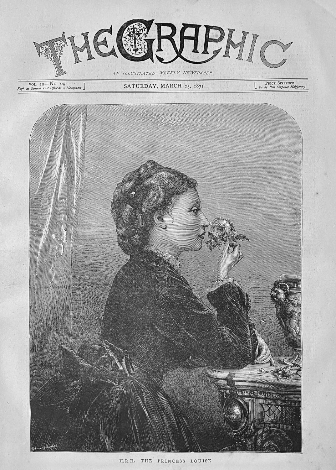H.R.H. The Princess Louise.  1871.