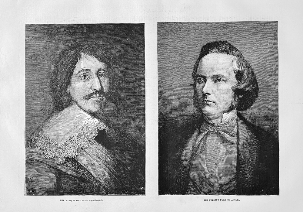 "The Marquis of Argyll."  And  "The Present Duke of Argyll."    1871.