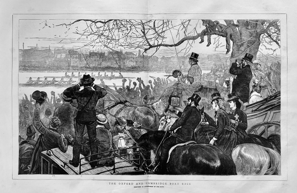 The Oxford and Cambridge Boat Race,  1871.