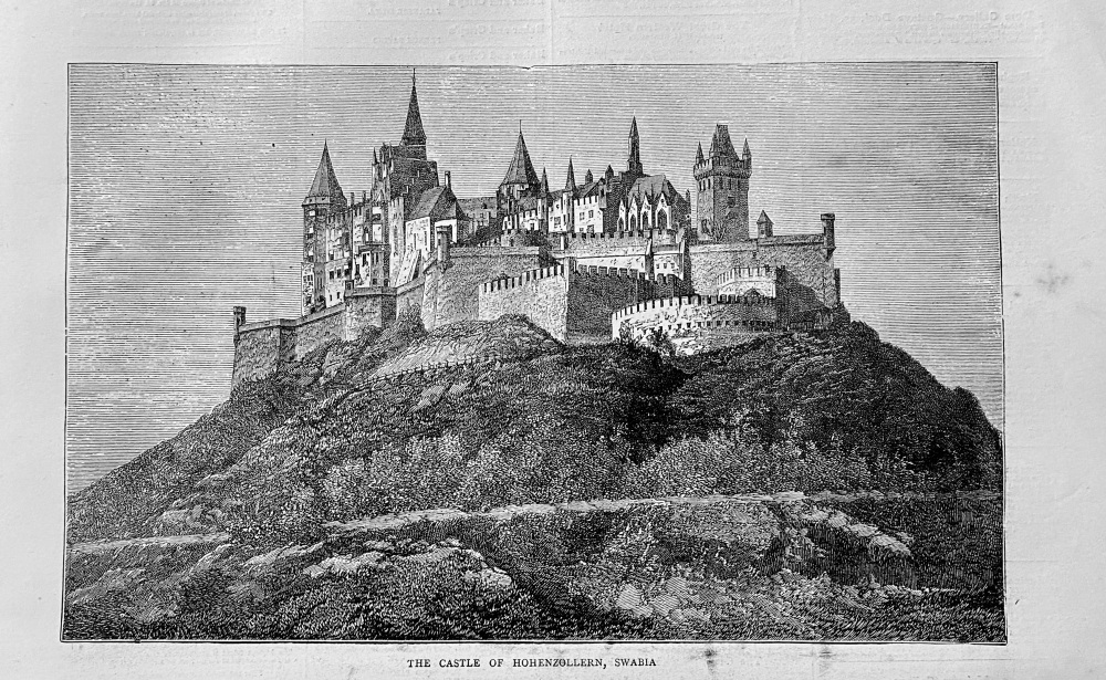The Castle of Hohenzollern, Swabia.  1871.