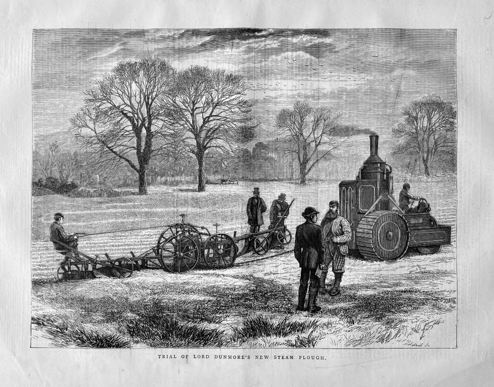 Trial of Lord Dunmore's New Steam Plough,  1871.