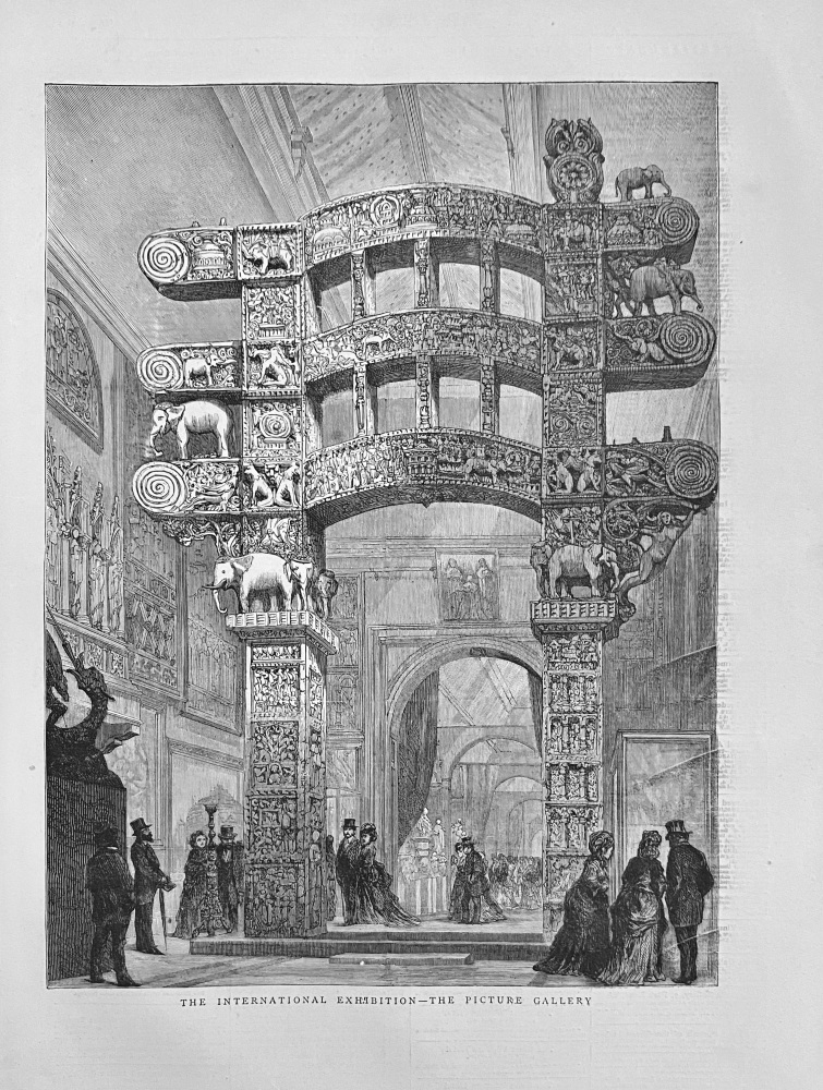 The International Exhibition - The Picture Gallery.  1871.