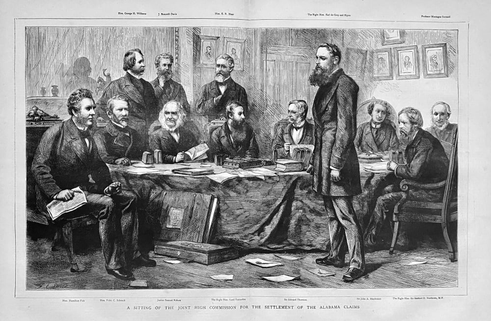 A Sitting of the Joint High Commission for the Settlement of the Alabama claims.  1871.