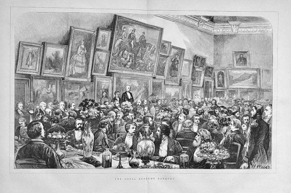 The Royal Academy Banquet.  1872.