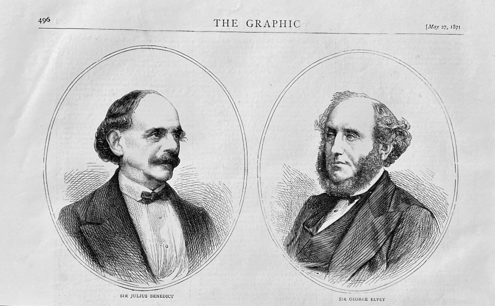 Sir Julius Benedict.  &  Sir George Elvey.  1871.
