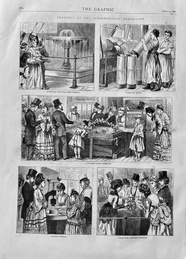 Sketches at the International Exhibition.  1871.