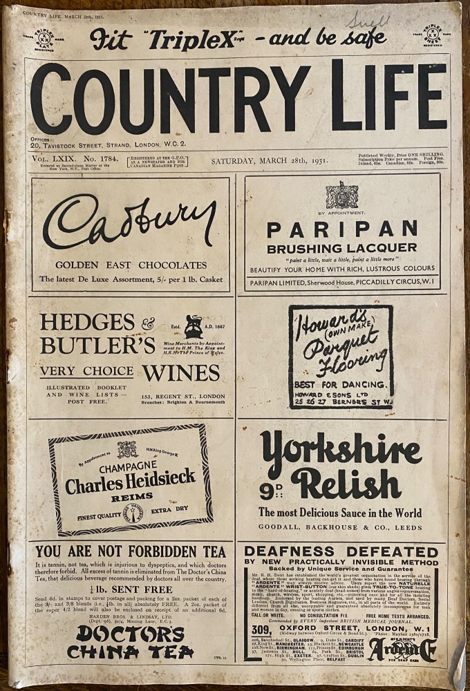 Country Life Magazine - March 28th, 1931