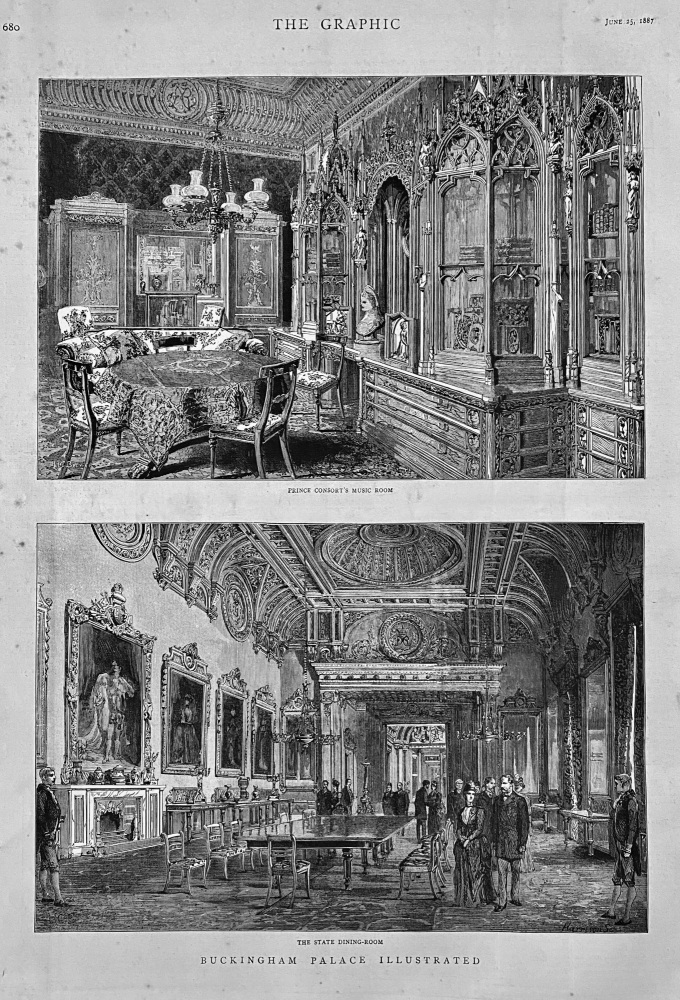 Buckingham Palace Illustrated.  1887.
