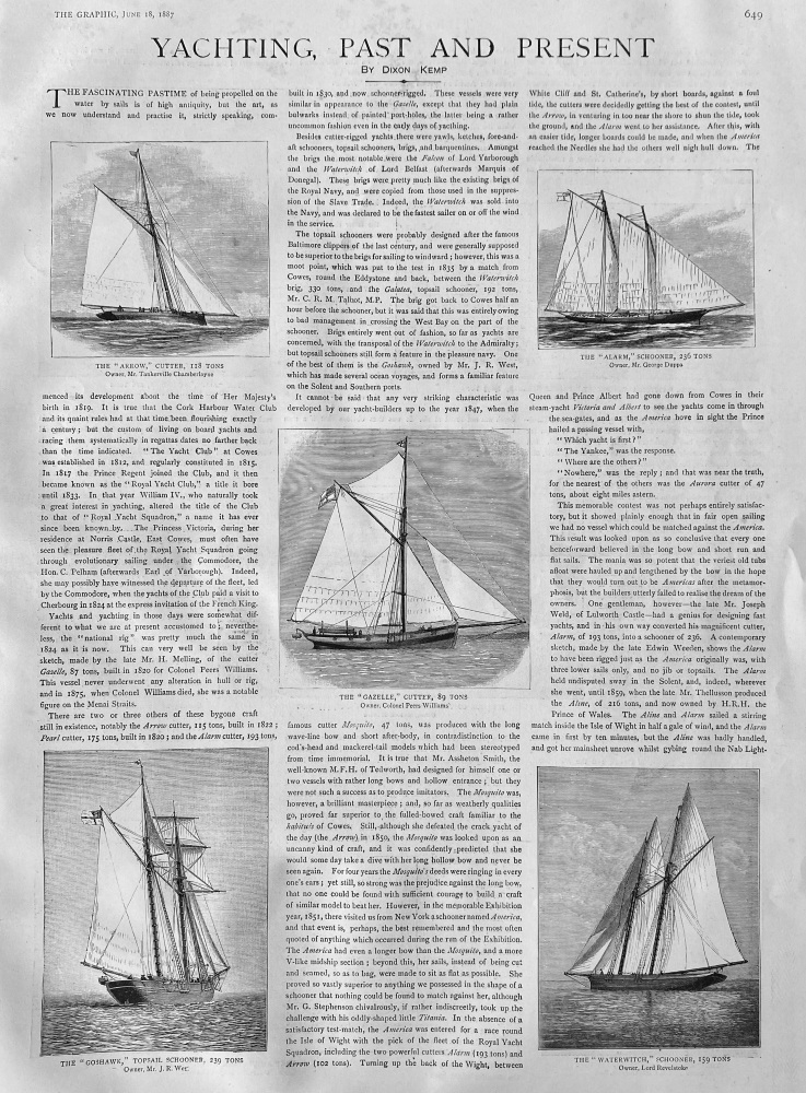 Yachting, Past and Present. 1887.