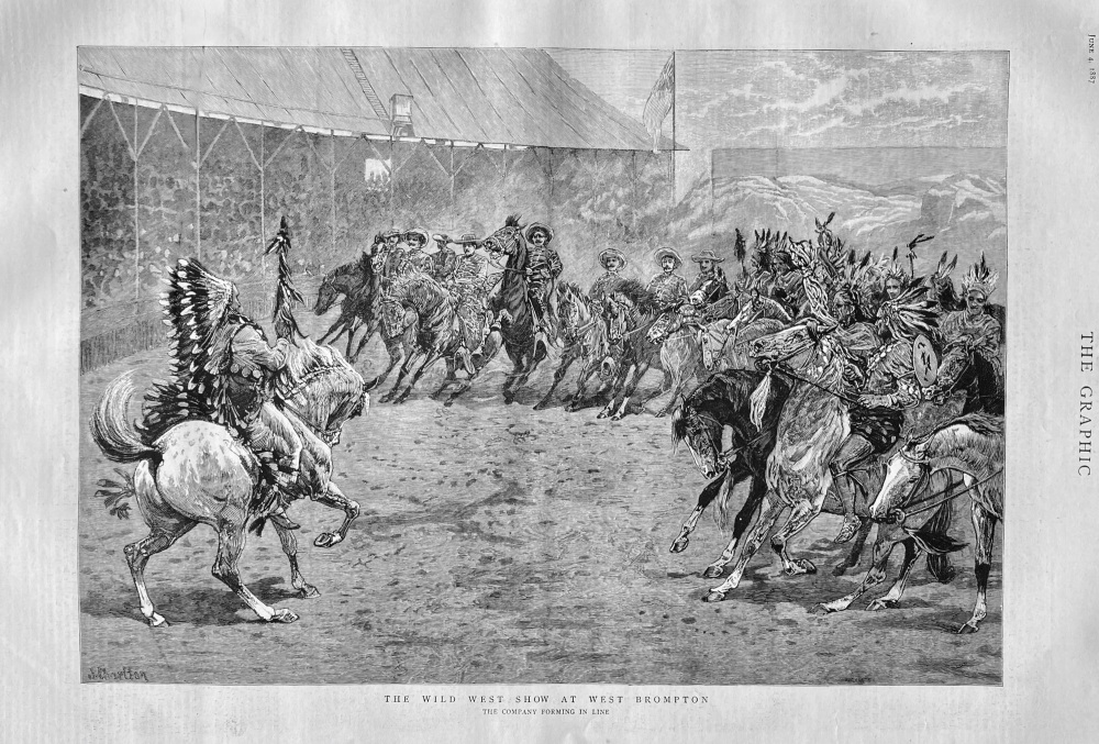 The Wild West Show at West Brompton. 1887.