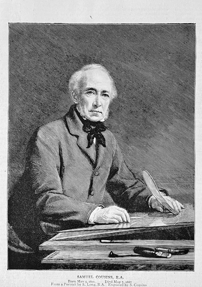 Samuel Cousins, R.A.  (British Engraver)  1887.