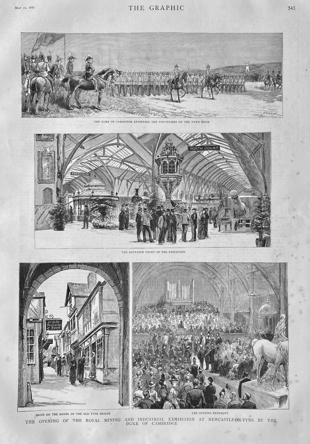 The Opening of the Royal Mining and Industrial Exhibition at Newcastle-on-T