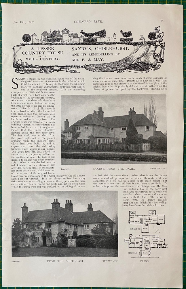 Saxby's, Chislehurst - 1912