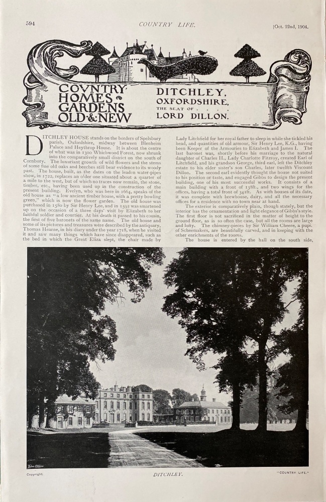 Ditchley, Oxfordshire - 1904