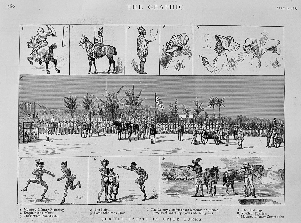 Jubilee Sports in Upper Burma.  1887.