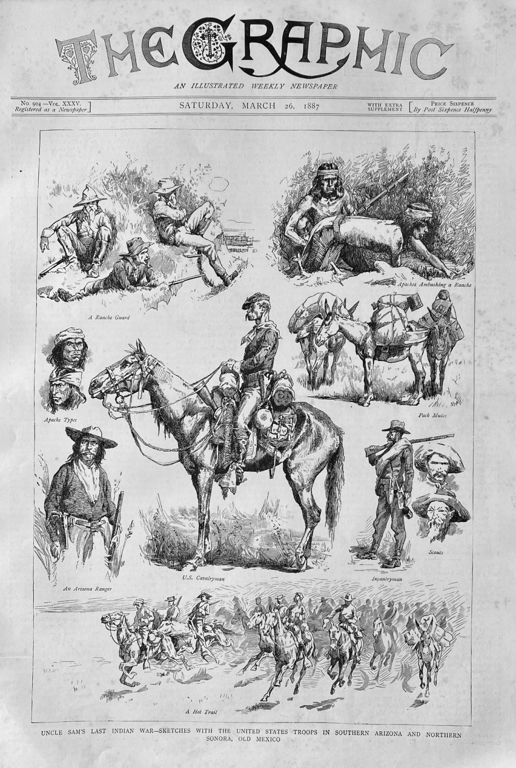 Uncle Sam's Last Indian War- Sketches with the United States Troops in Sout