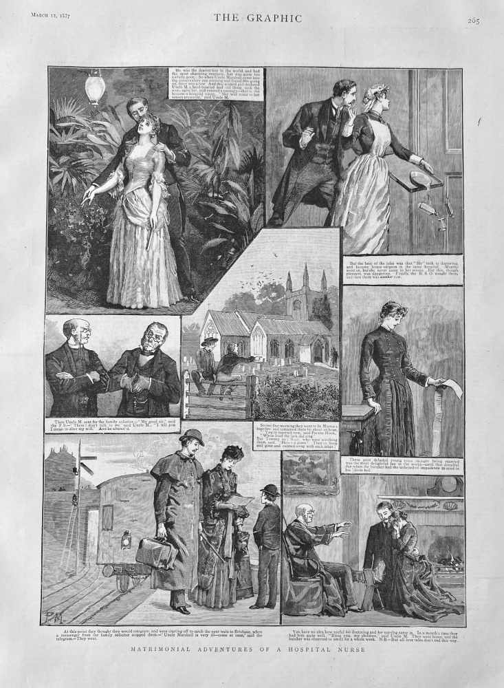Matrimonial Adventures of a Hospital Nurse.  1887.