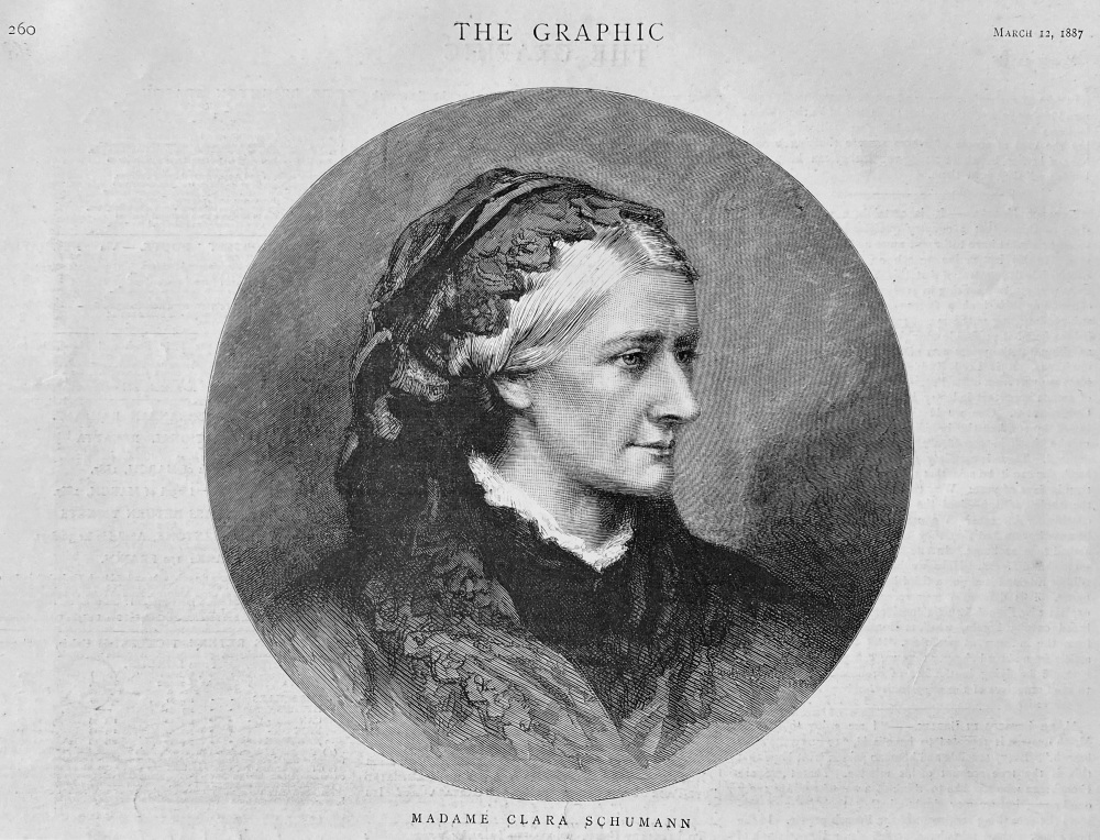 Madame Clara Schumann.  1887.