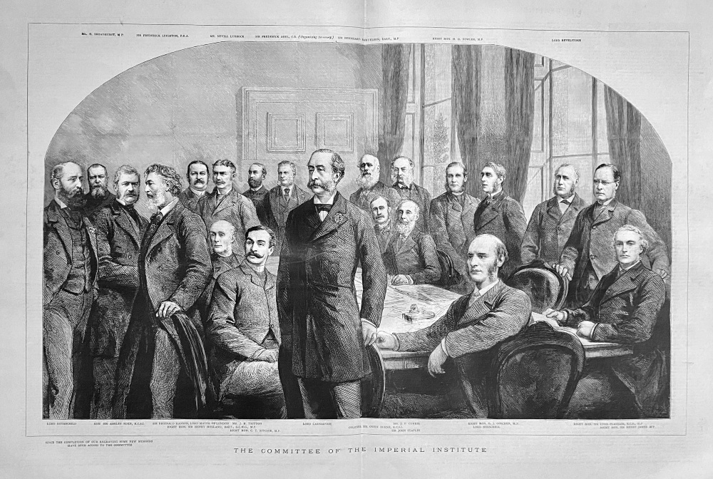 The Committee of the Imperial Institute.  1887.