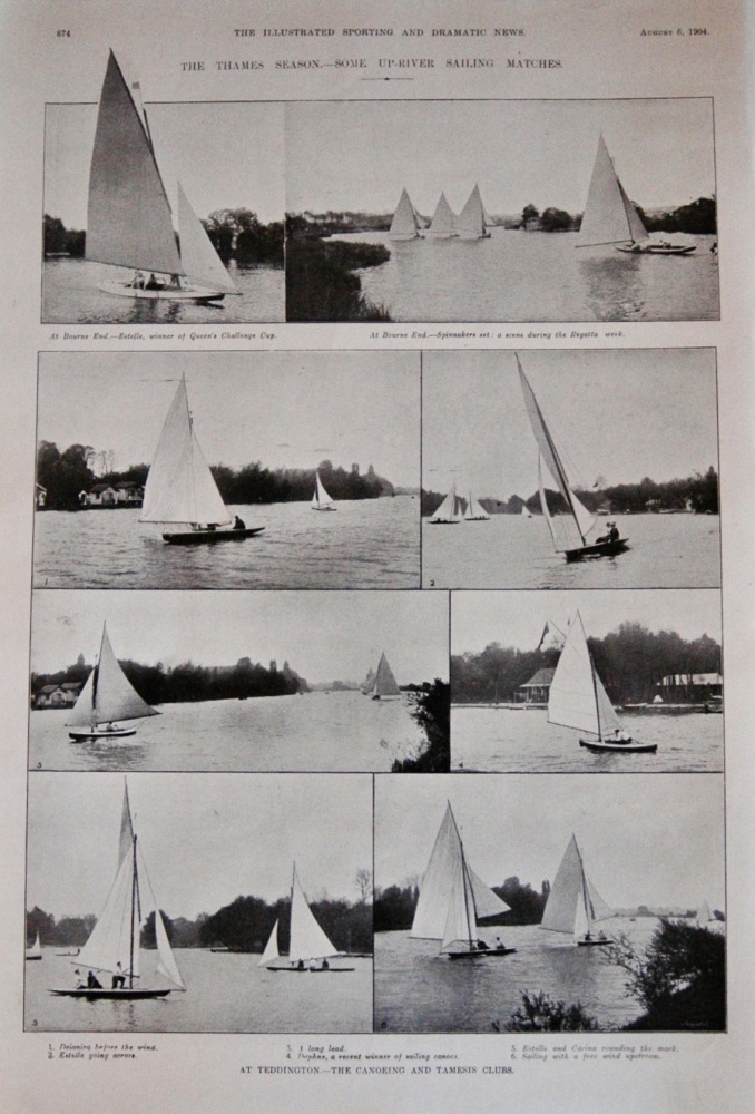 The Thames Season - Some Up-River Sailing Matches - 1904