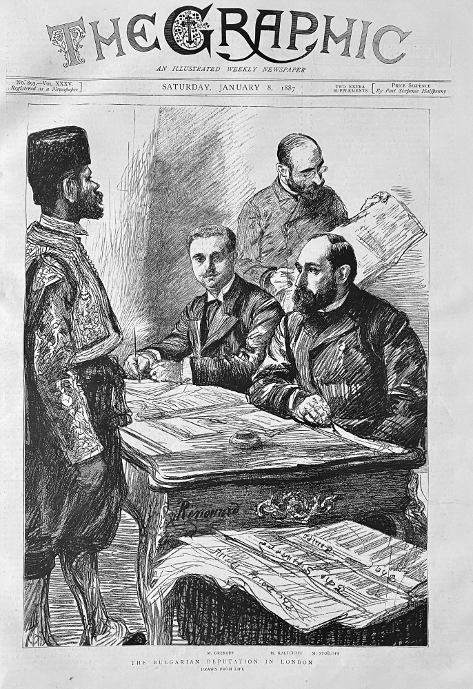 The Bulgarian Deputation in London.    1887.