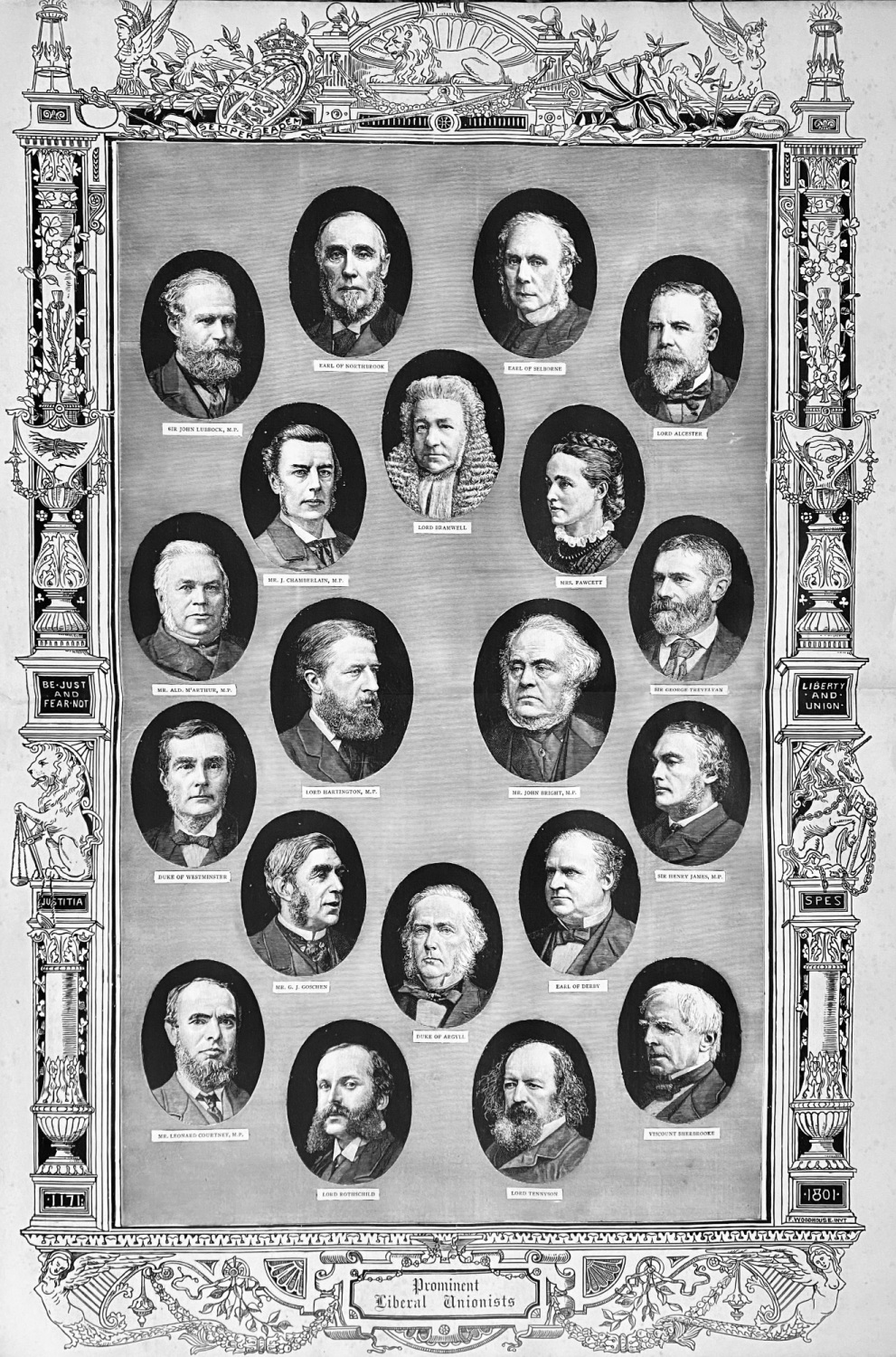 Prominent Liberal Unionists.  1887.