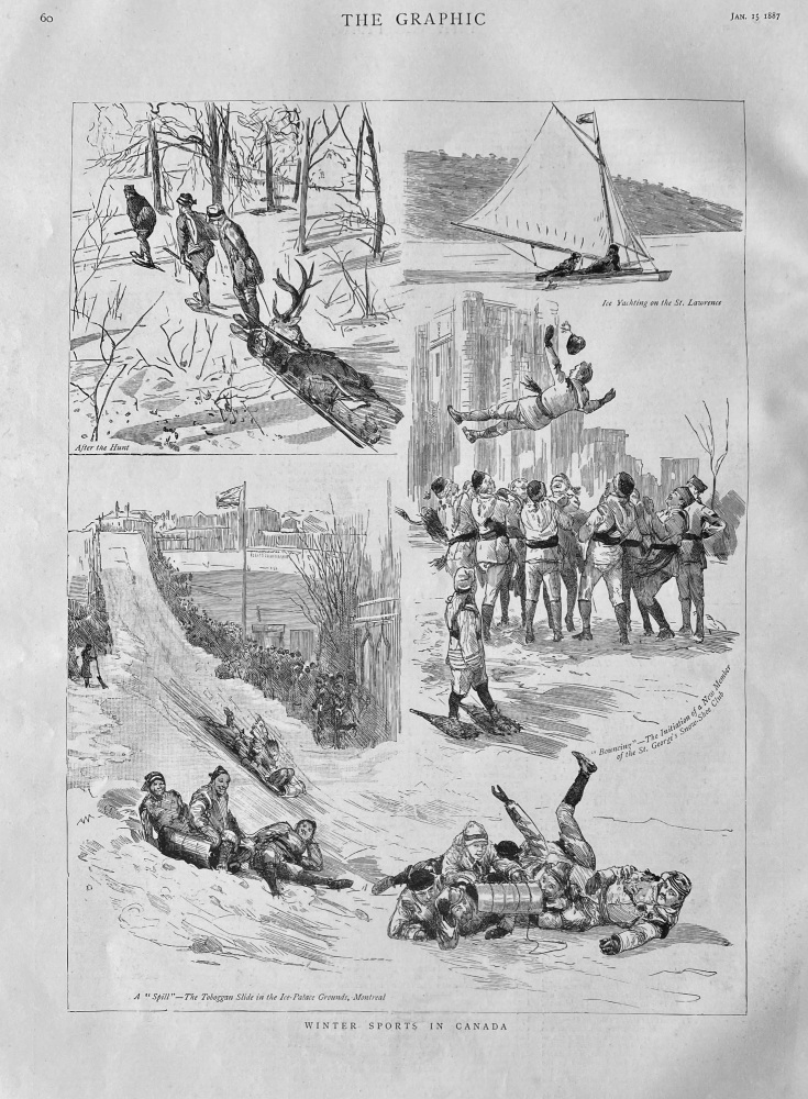 Winter Sports in Canada.  1887.