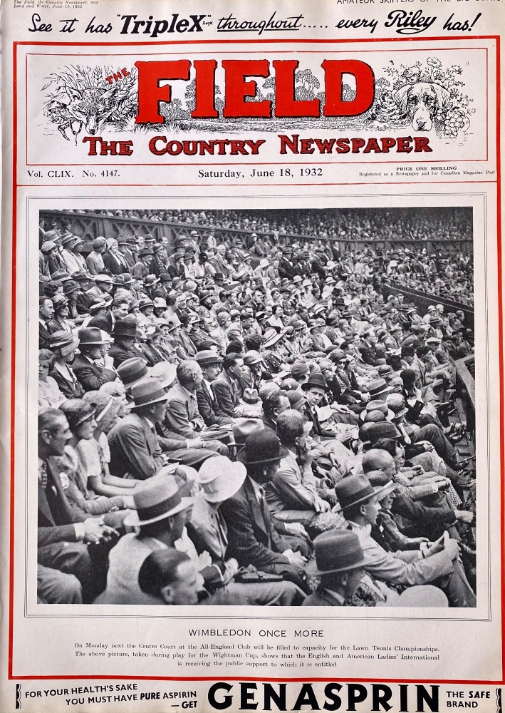 The Field. The Country Newspaper. June 18th, 1932.