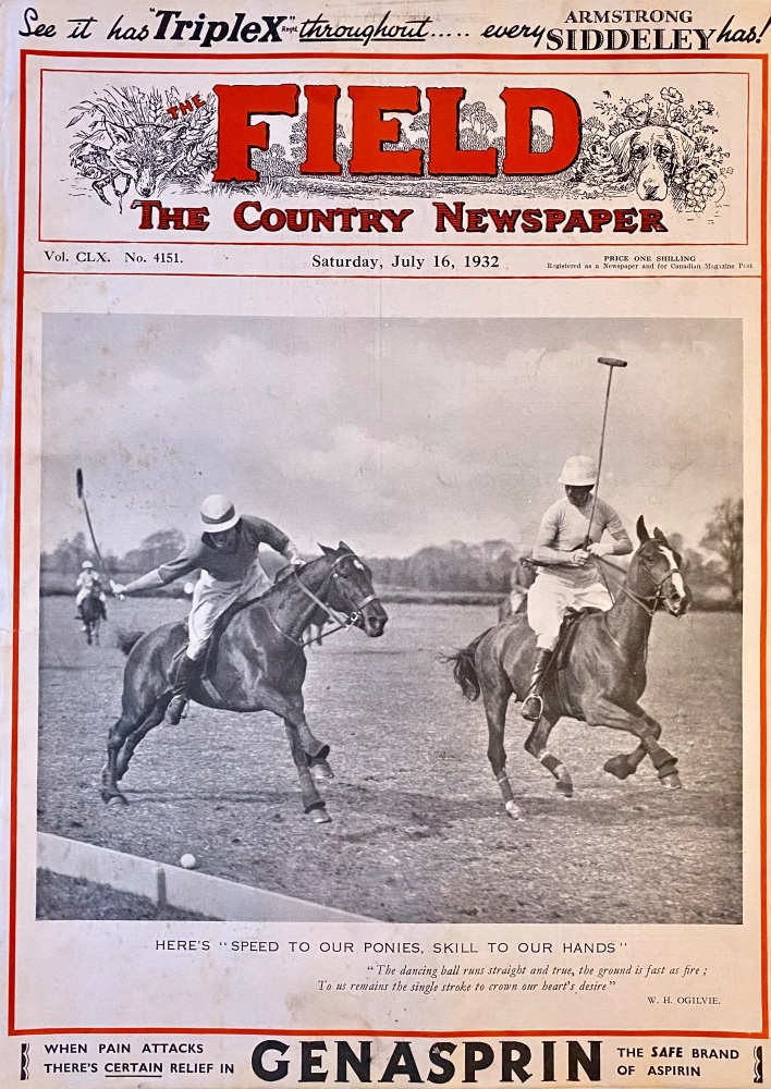 The Field. The Country Newspaper. July 16th, 1932.
