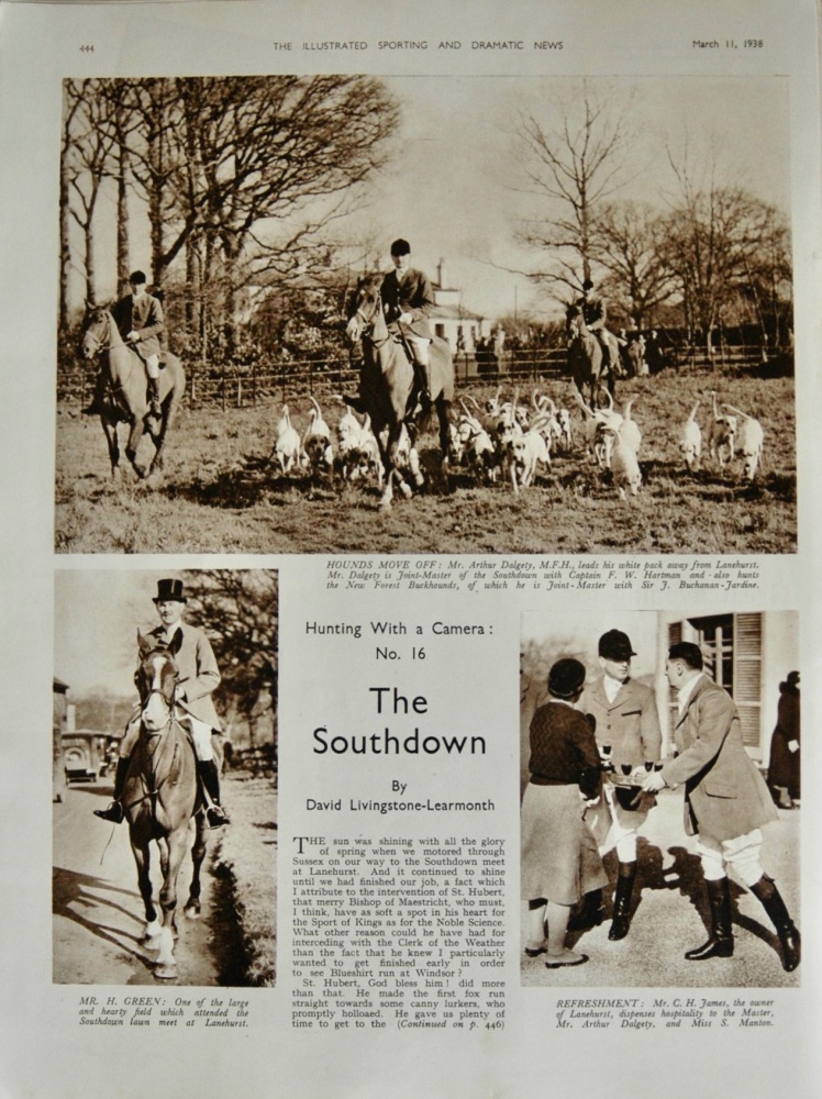 Hunting - The Southdown - 1938