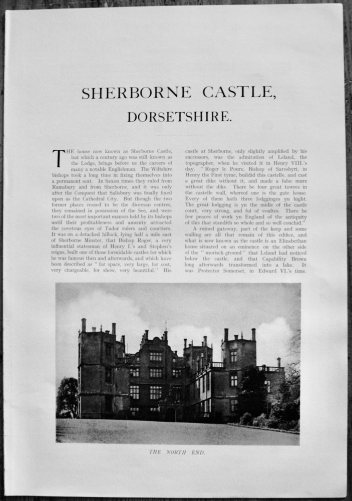 Sherborne Castle, Dorset - 1929