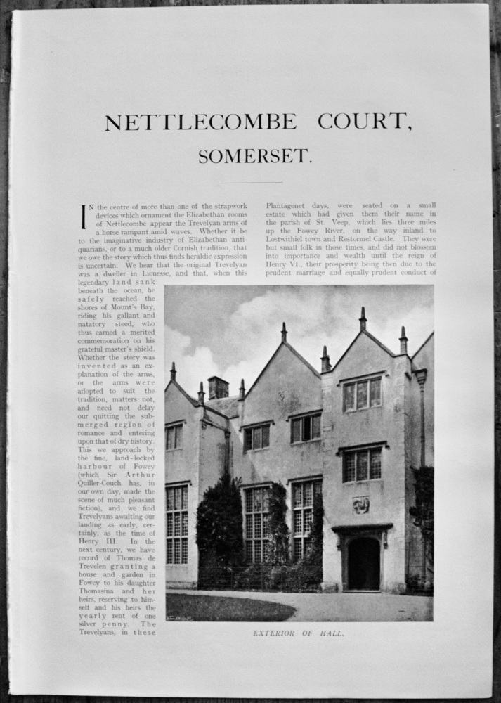 Nettlecombe Court, Somerset - 1929