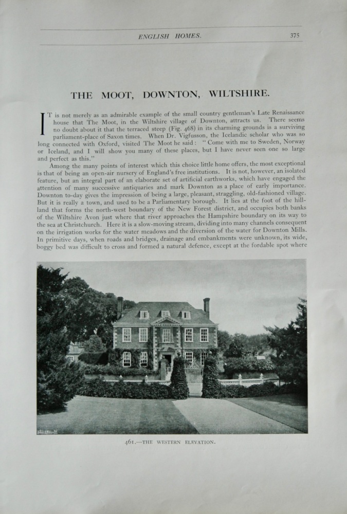 The Moot, Downton, Wiltshire - 1929