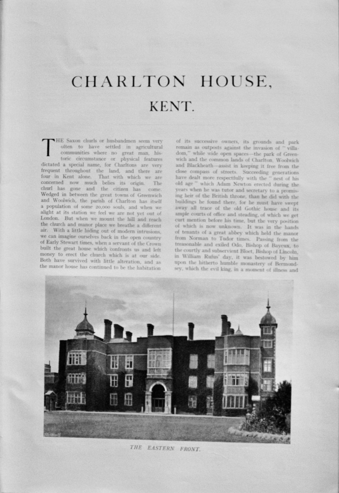 Charlton House, Kent - 1929