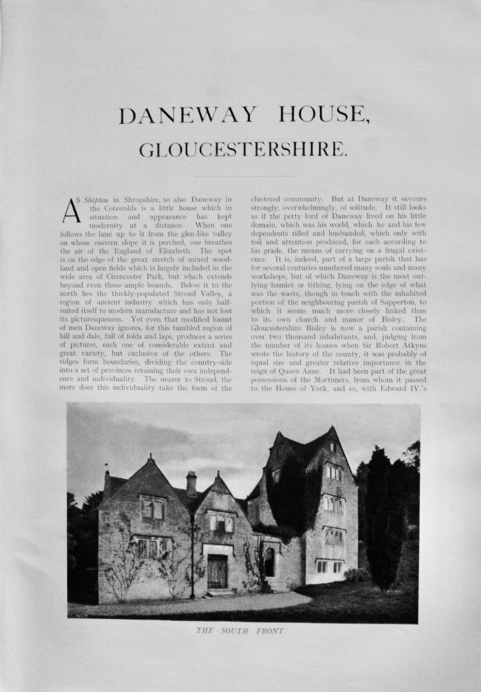 Daneway House, Gloucestershire - 1929
