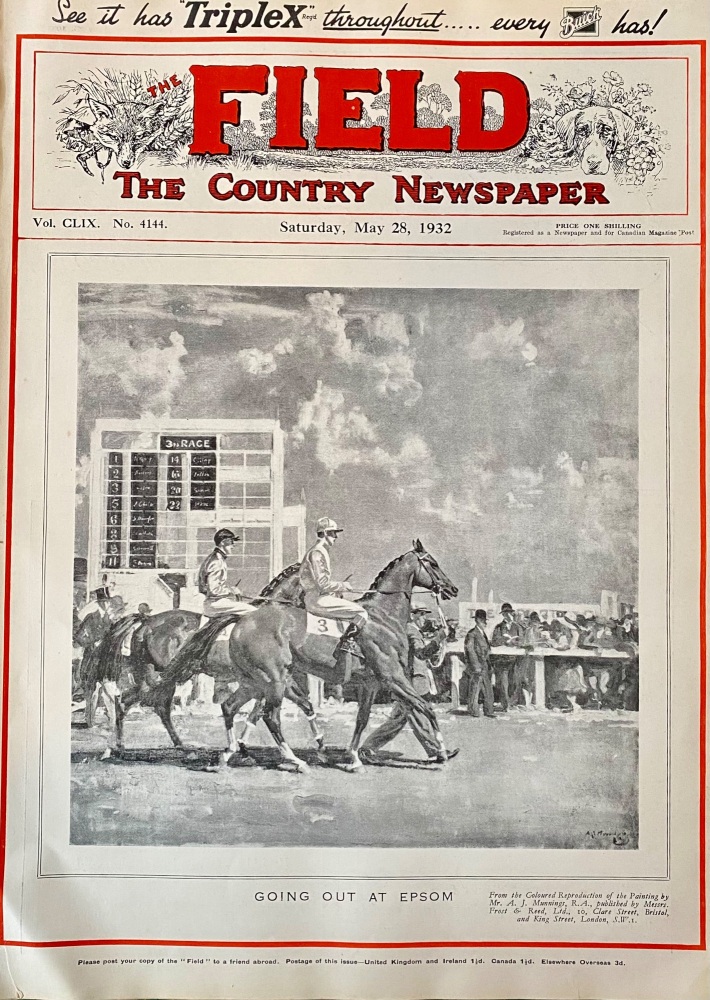 The Field.  The Country Newspaper.  May 28th, 1932.