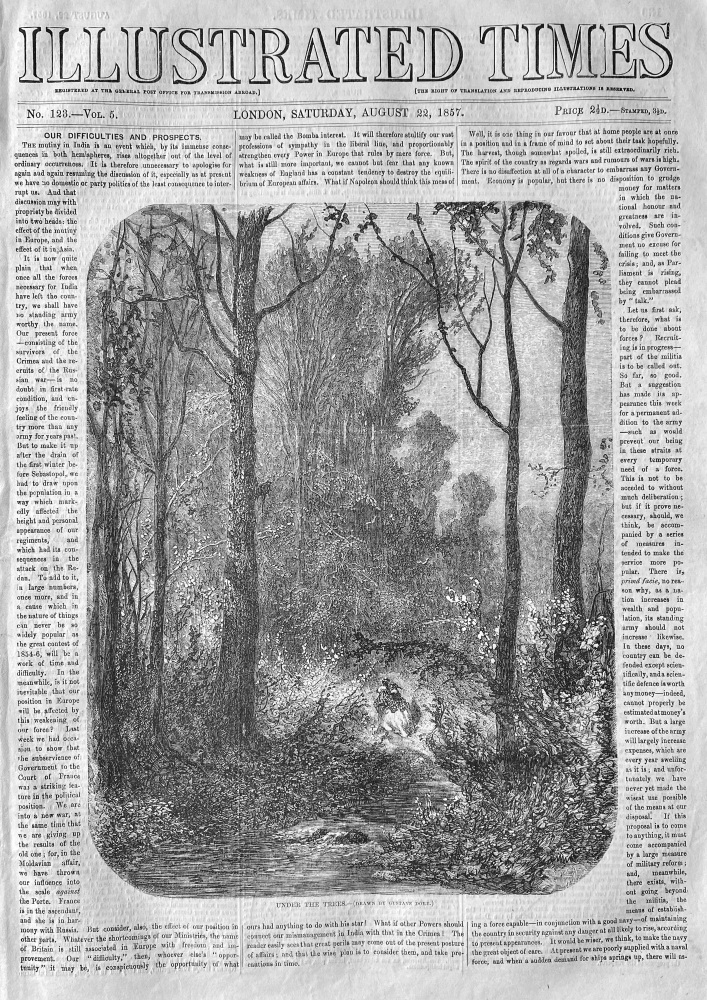 Illustrated Times, August 22nd, 1857.