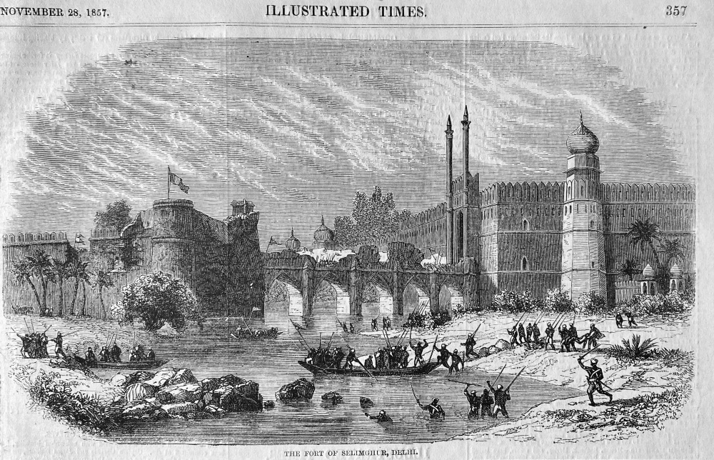 The Fort of Selimghur, Delhi.  1857.