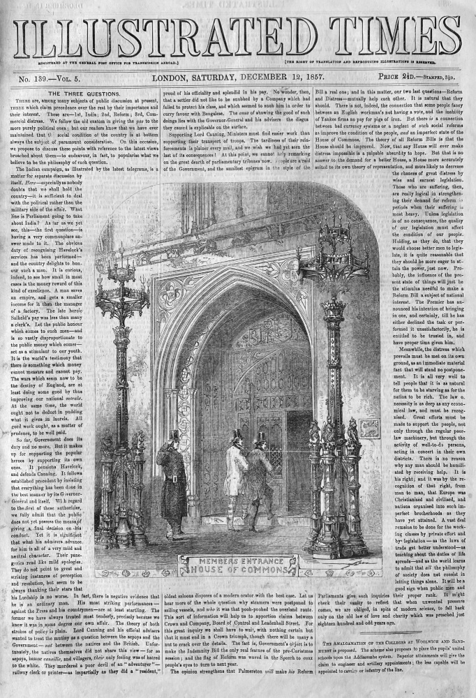 Illustrated Times. December 12th, 1857.