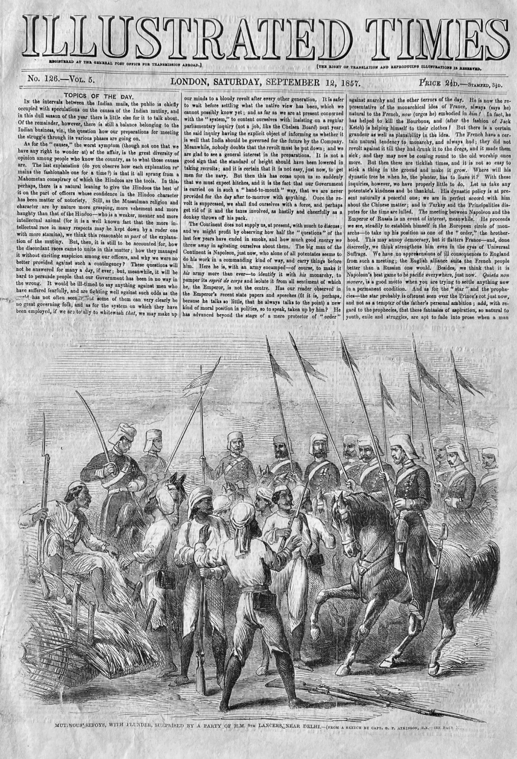 Illustrated Times.  September 12th. 1857.