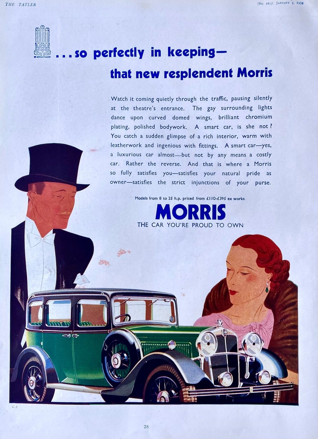 Morris. Motor Car.  1934.