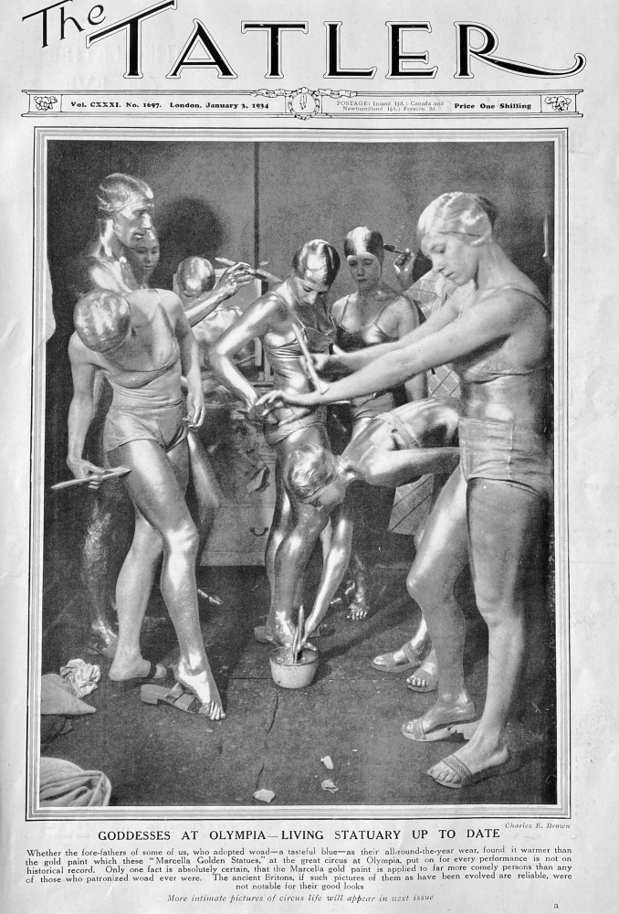 Goddesses at Olympia - Living Statuary Up To Date.  1934.