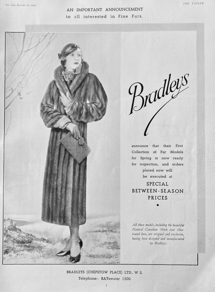 Bradleys (Chepstow Place)  Ltd., W. 2.
