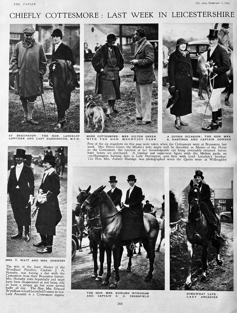 Chiefly Cottesmore  :  Last Week in Leicestershire.  1934.
